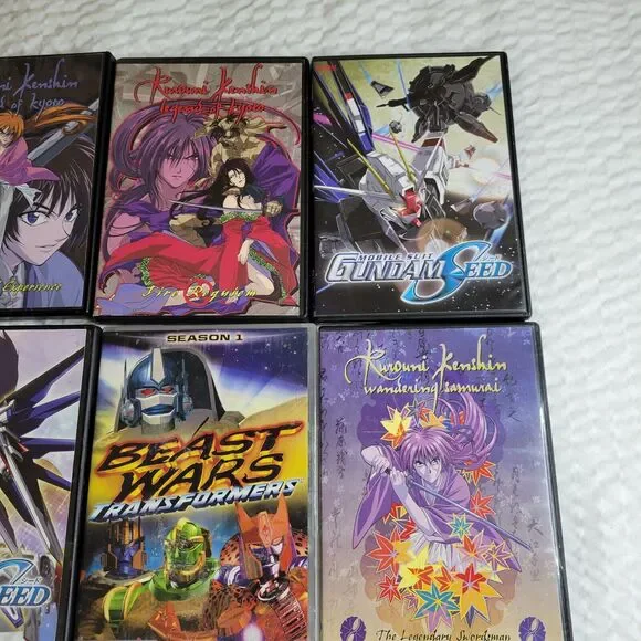 Anime DVDs Animated Stories Lot Gundam Inuyasha Iria Transformers Beast Wars TV - Picture 9 of 16